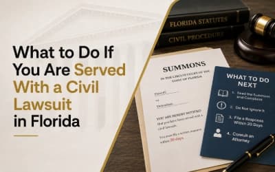 What to Do If You Are Served With a Civil Lawsuit in Florida
